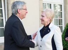 Jean-Claude Juncker ir Irena Degutienė (Liuksemburgo Vyriausybės nuotrauka)